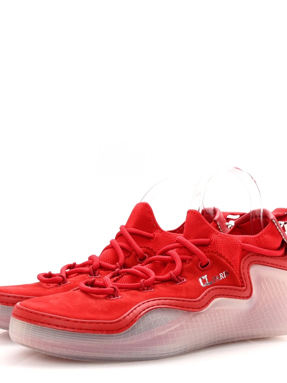 Christian Louboutin Red Low-Top Women's Sneakers